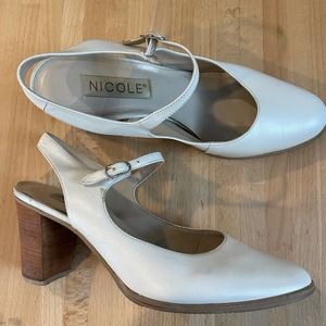 Vintage Early 90s Nicole Mary Janes with Slingback